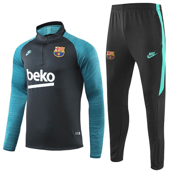 Chandal Del Barcelona 2019-2020 Negro Blanco Verde